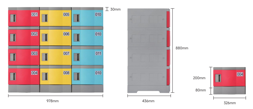 ABS all-plastic schoolbag cabinet
