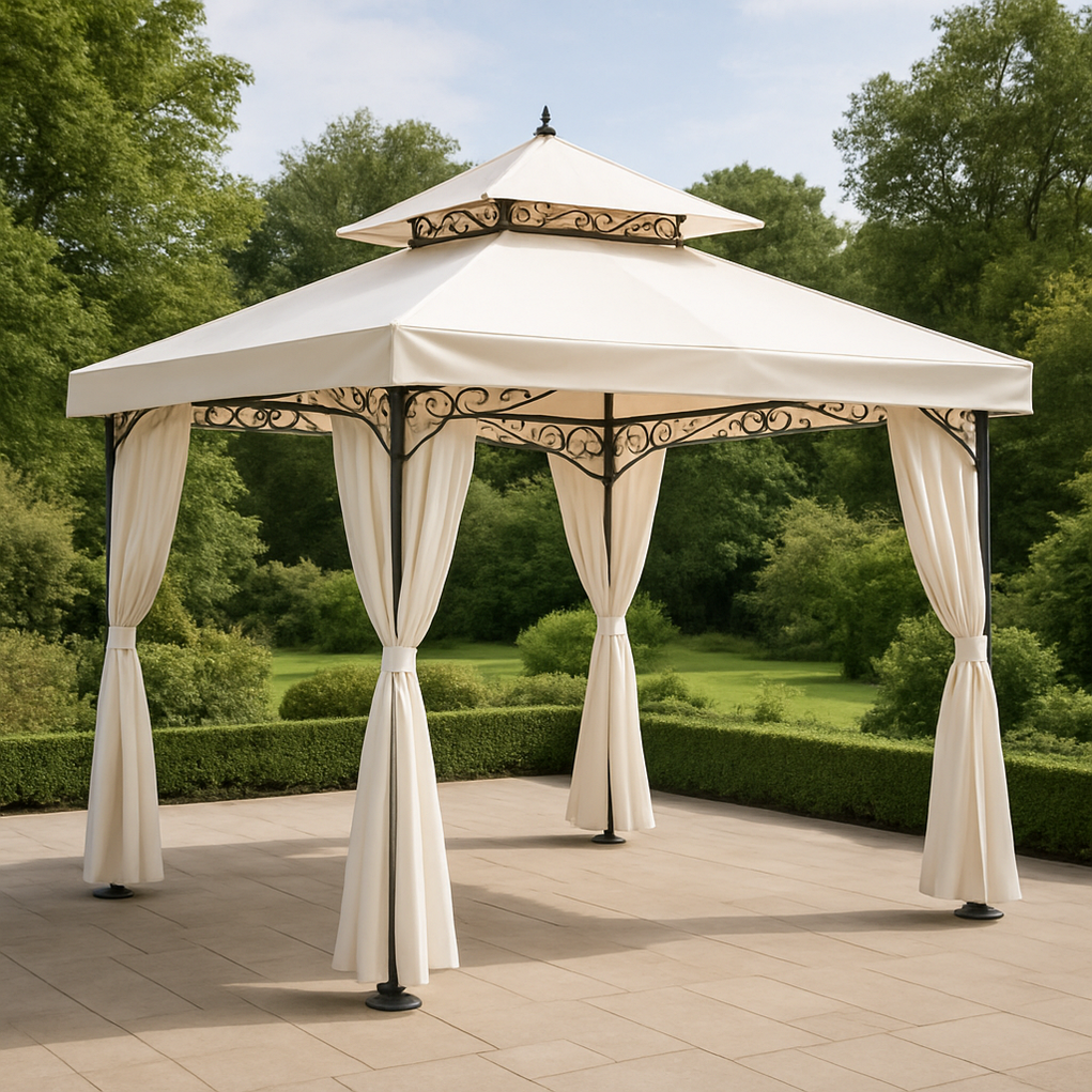 Gazebos 300x300x290 cm crème iLstJbZ416lV