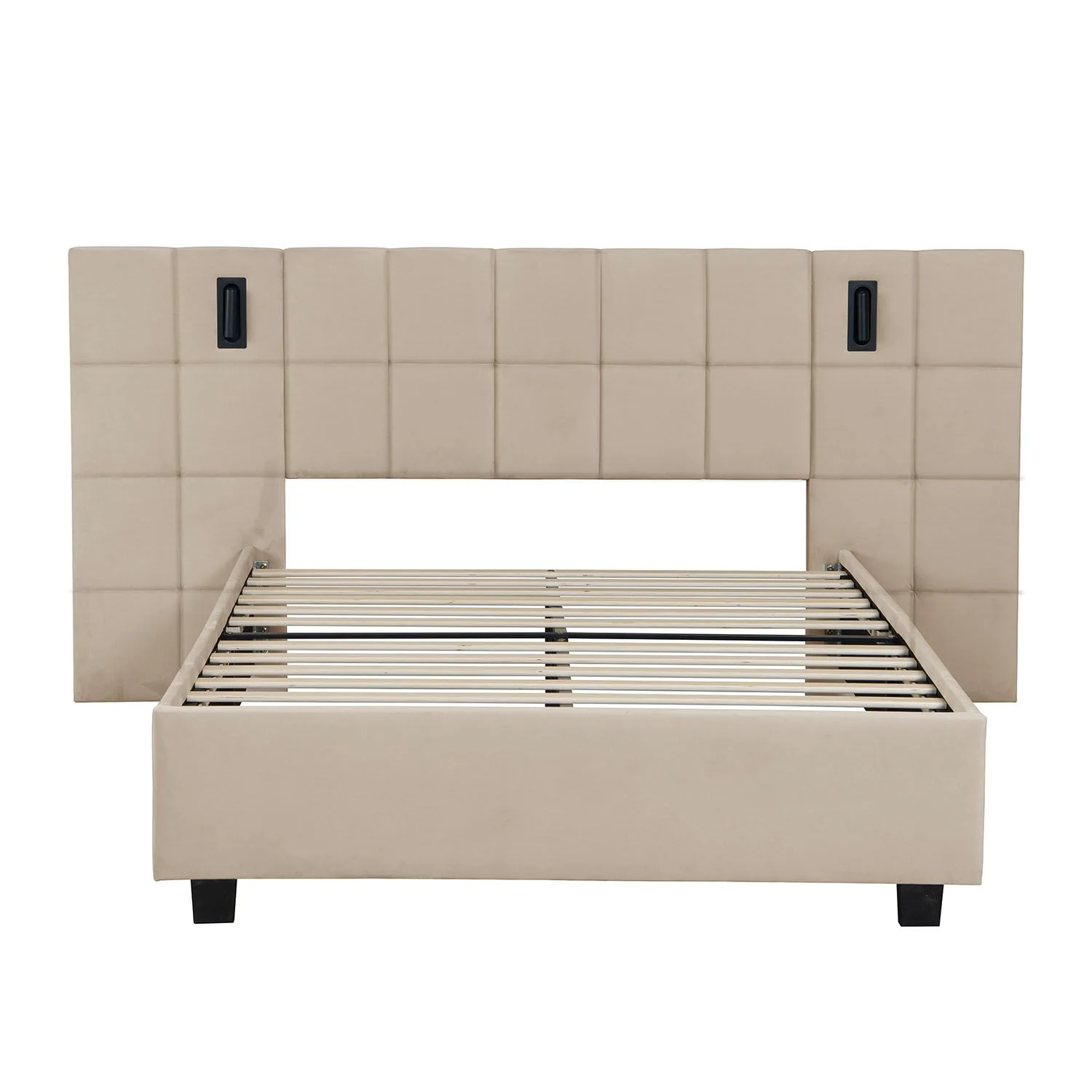 2025 Lit rembourré en velours Luzano