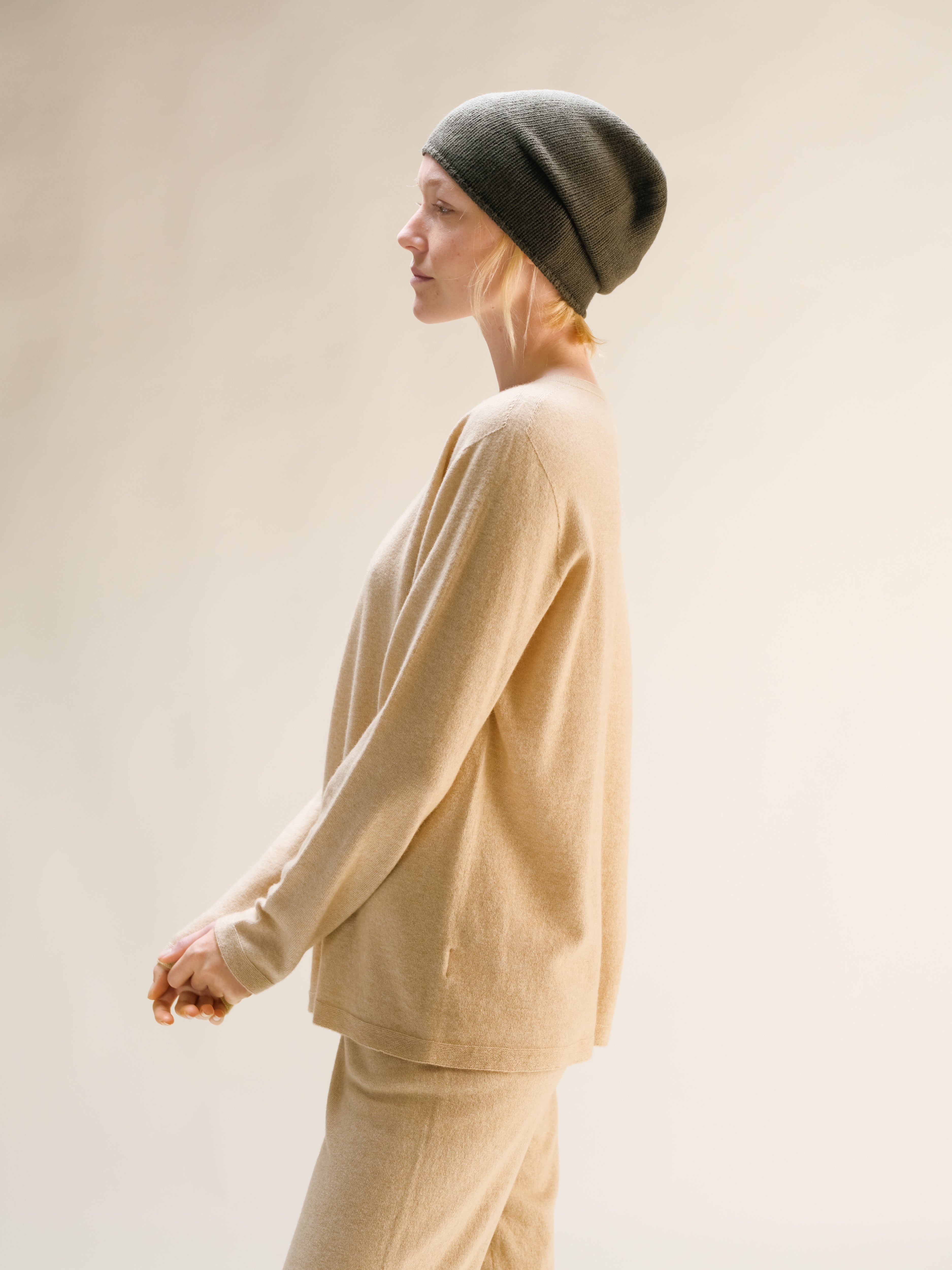 Wool & Cashmere Mix Beanie (3D-Knit)
