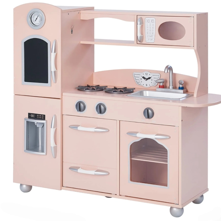 Little Chef Westchester Retro Trælegetøjskøkken, Pink