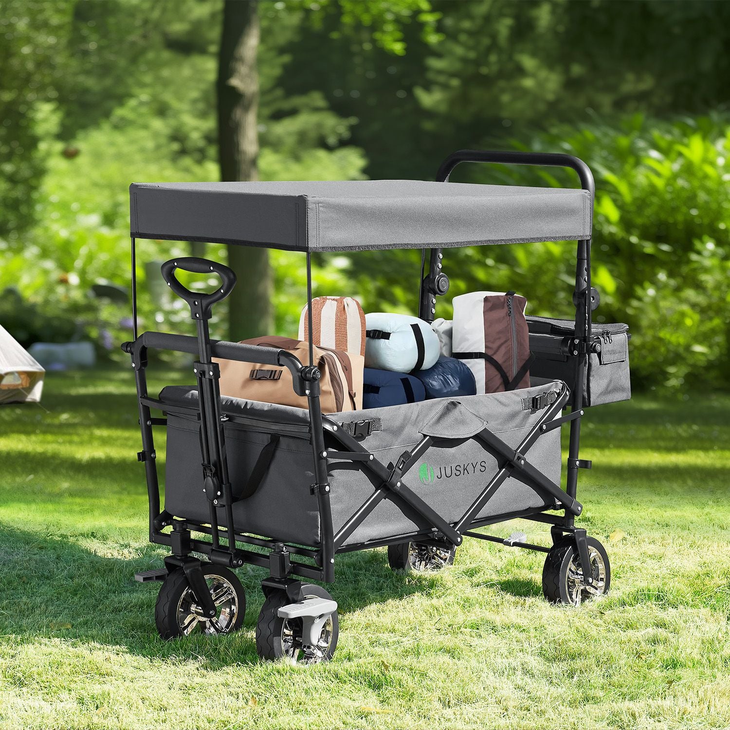 Poussette pliante 2025 avec toit et sac