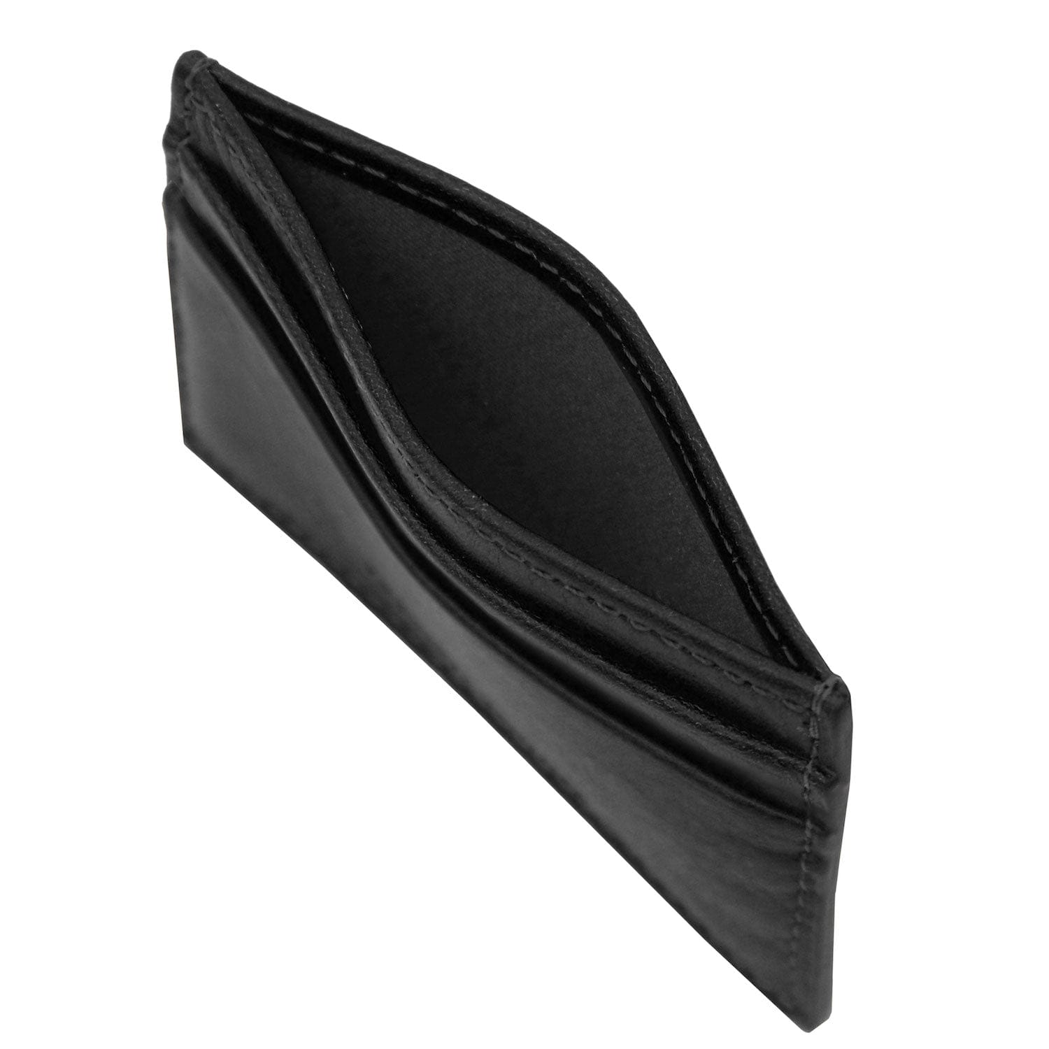 Leather card holder - 4 cards in smooth, full-grain leather | TL142473