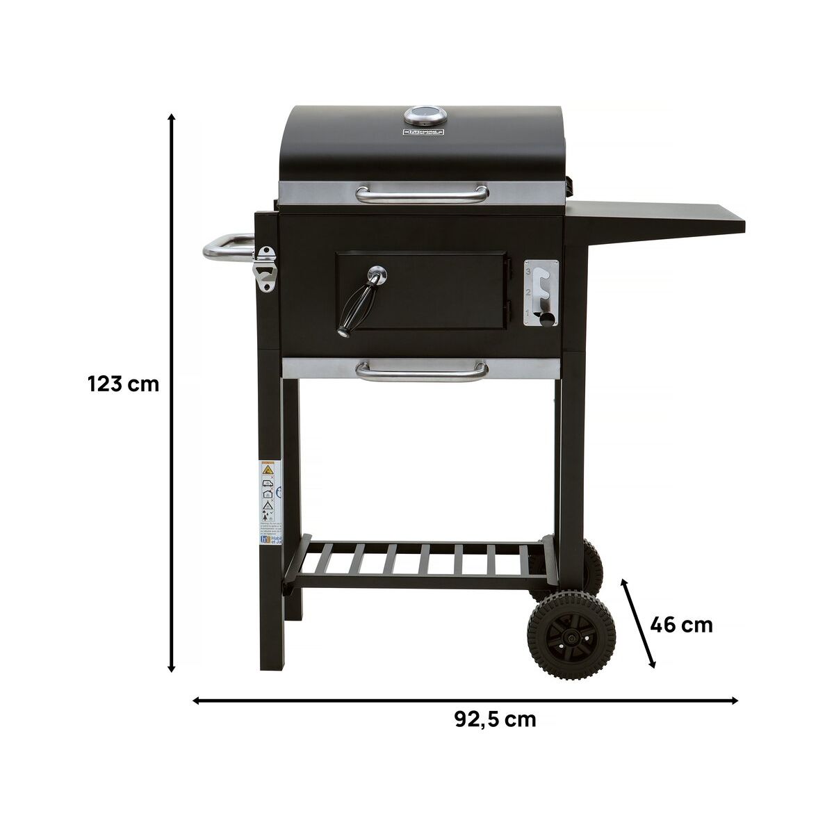 Holzkohlegrill „Vicomte“ – 92,5 x 46 x 123 cm