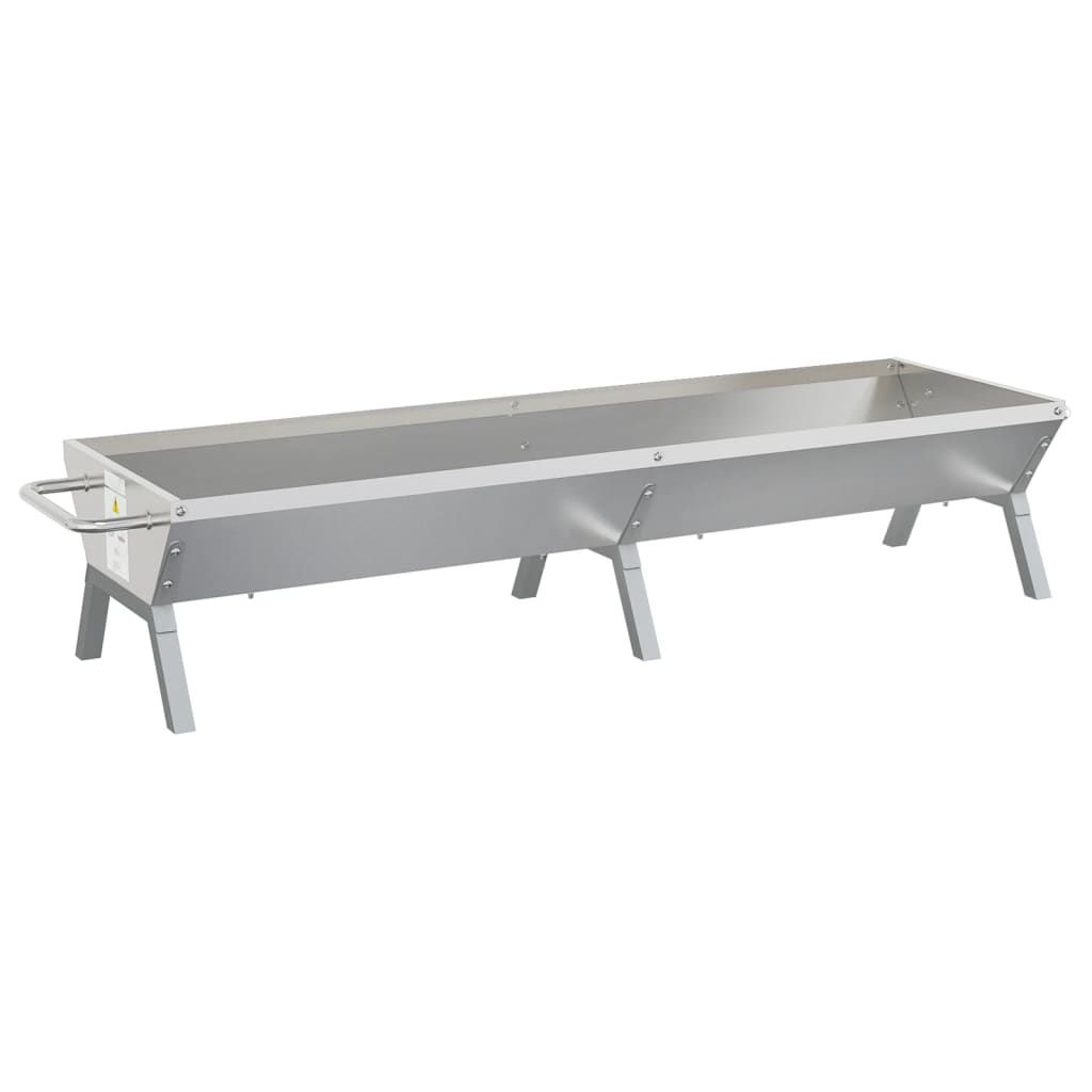 Grillplatte aus Edelstahl, Silber, 158 x 42 x 31 cm, Vidaxl