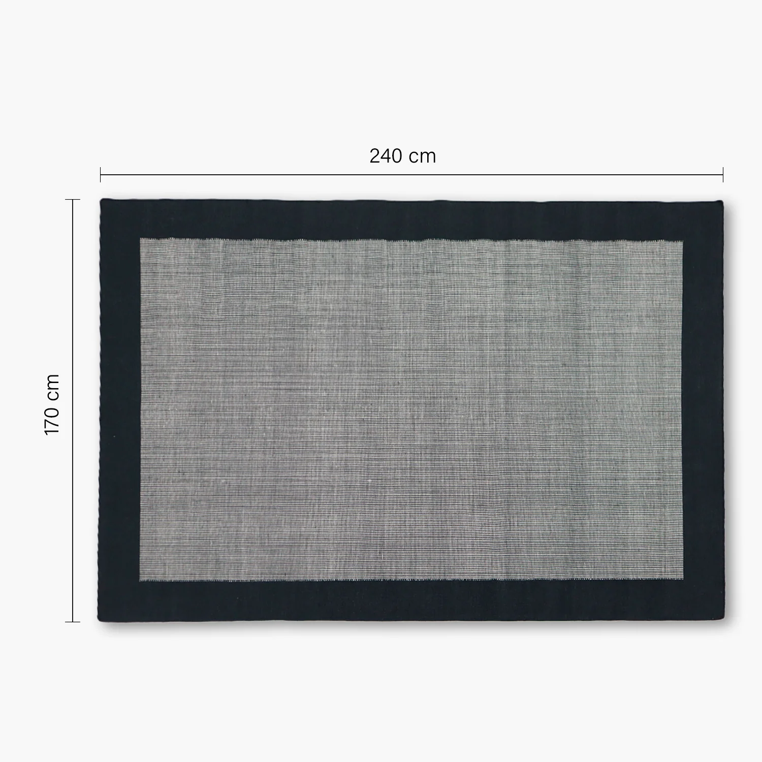 Tapis de terrasse Varadero 2025, 170 x 240 cm, noir