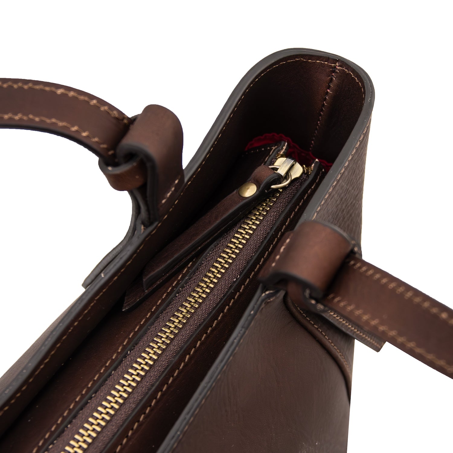 Libra - Long handle leather tote bag | TL142562