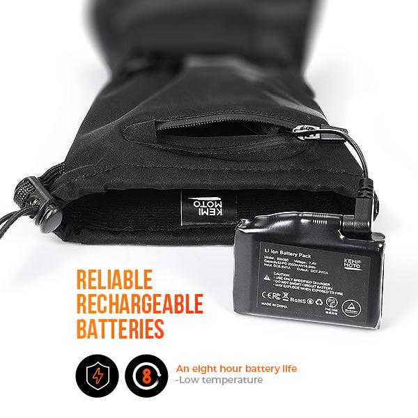 (Cadeau gratuit) Gants chauffants Kemimoto pour UTV, moto et motoneige