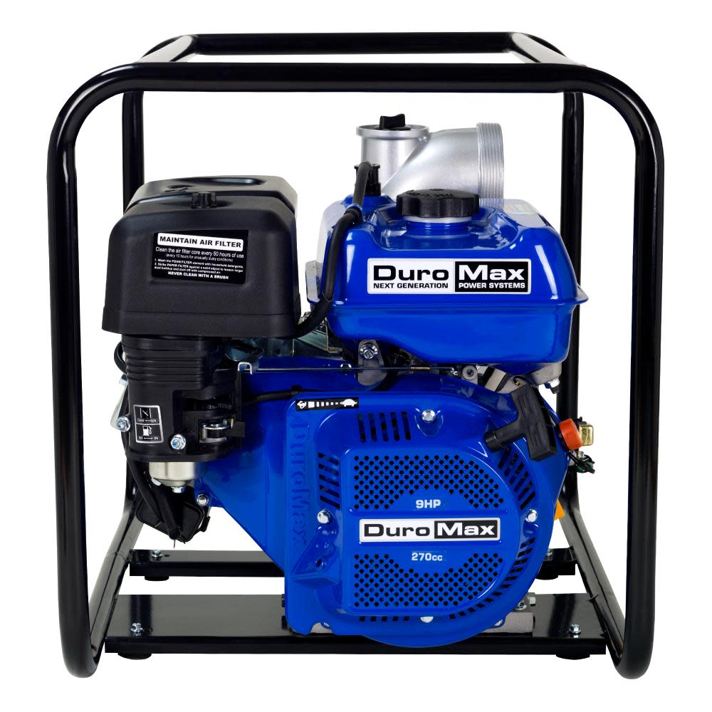Pompe à eau à essence DuroMax 270cc 4 pouces (2025)