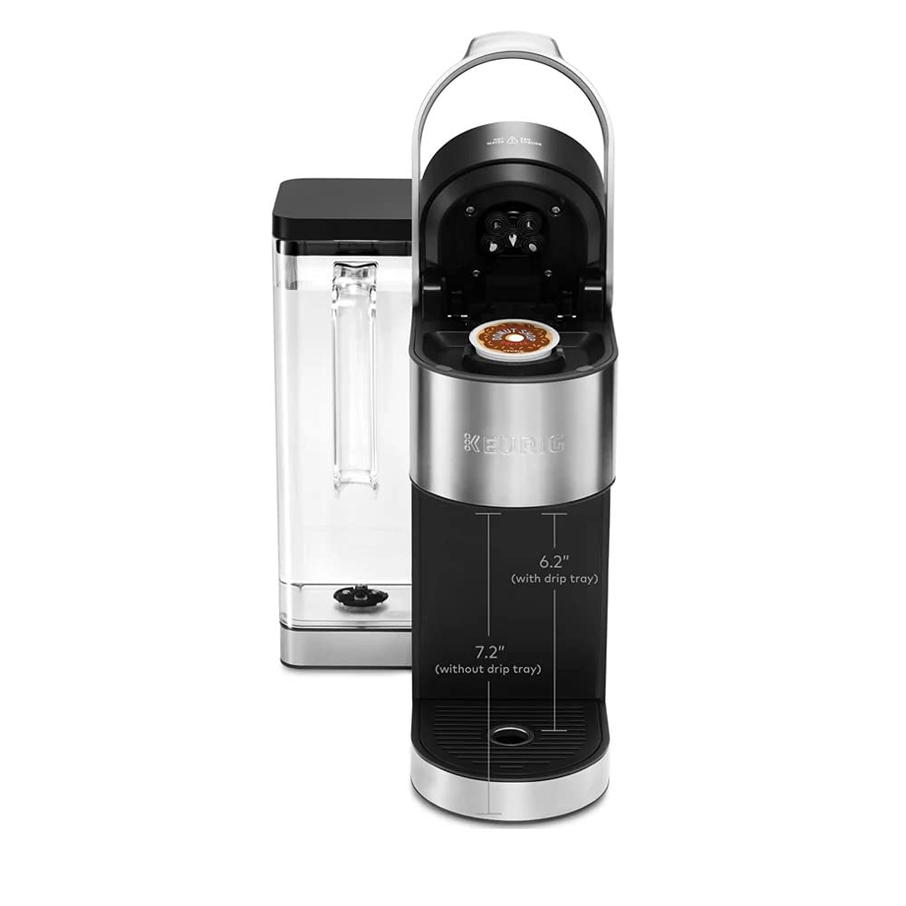 Cafetière à dose unique Keurig K-Supreme Plus C avec technologie multi-flux, comprenant 15 dosettes K-Cup, un filtre à eau et une poignée, ainsi qu'un filtre réutilisable universel My K-Cup®.