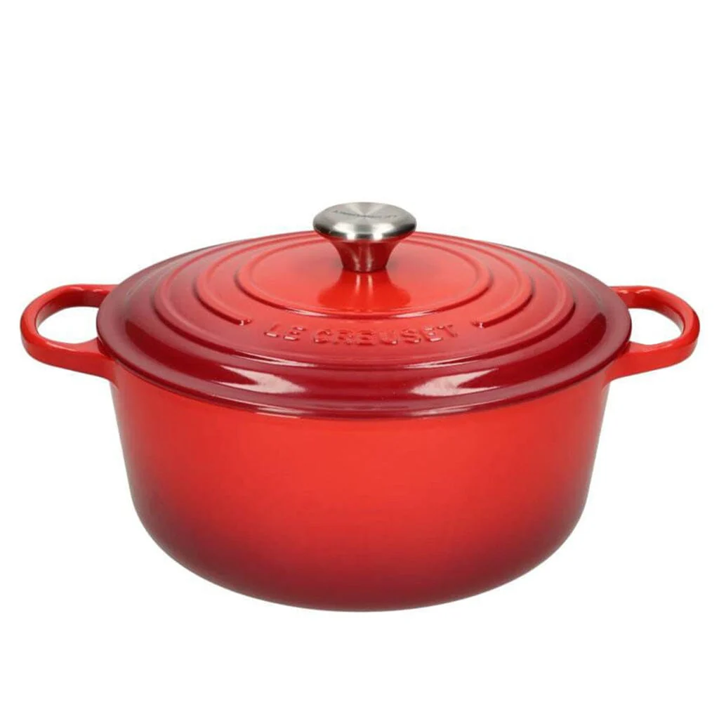 2025 Le Creuset - Signature Rund Bradepande/Gryderet Kirsebær 24 cm 4,2 l