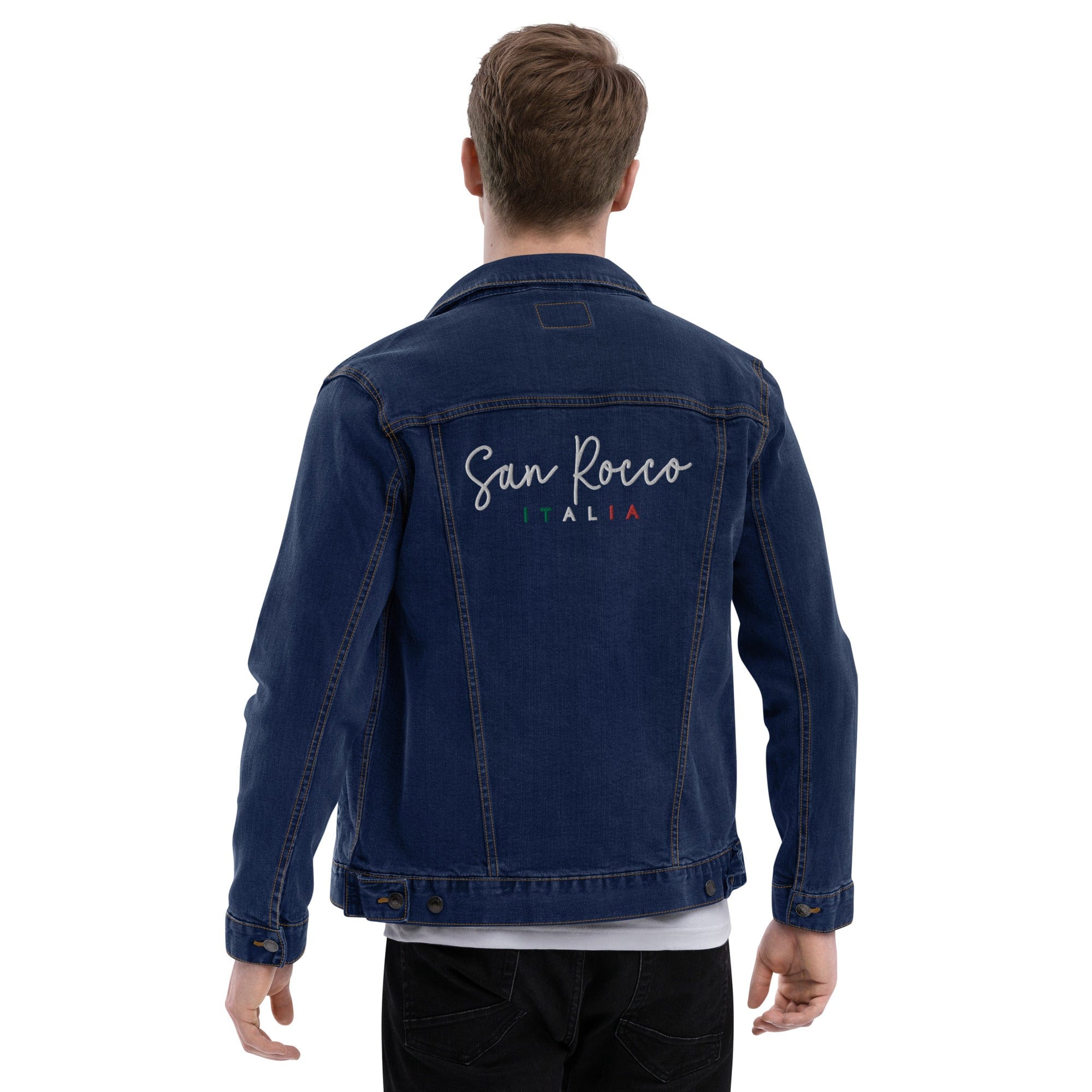 San Rocco Italia embroidered denim jacket - unisex