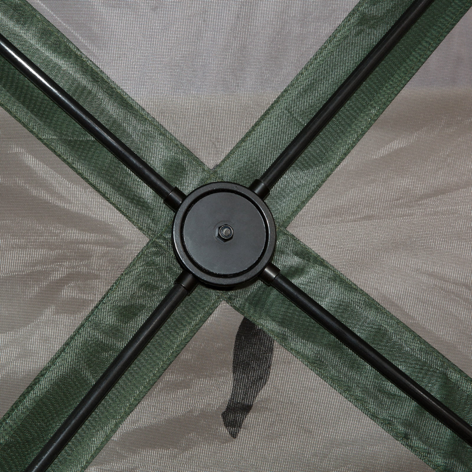 Outsunny 3,6m x 3,6m sekskantet pavillon med myggenet – Bærbar, foldbar pavillon med netvægge, bæretaske og skyggefuld plads. Grøn