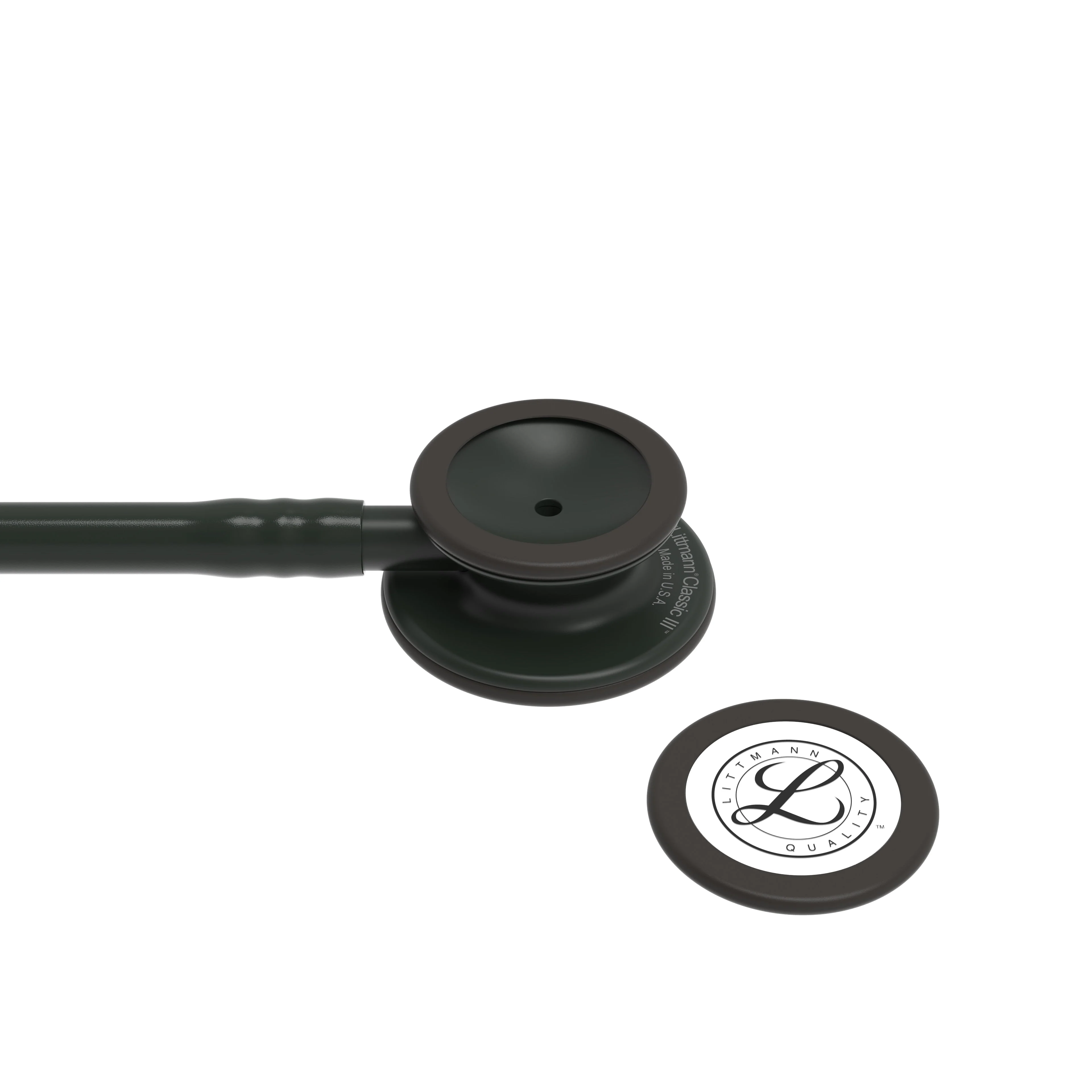 Littmann Classic III Überwachungsstethoskop 2025: Komplett schwarz 5803 - Zusätzliche Gravur