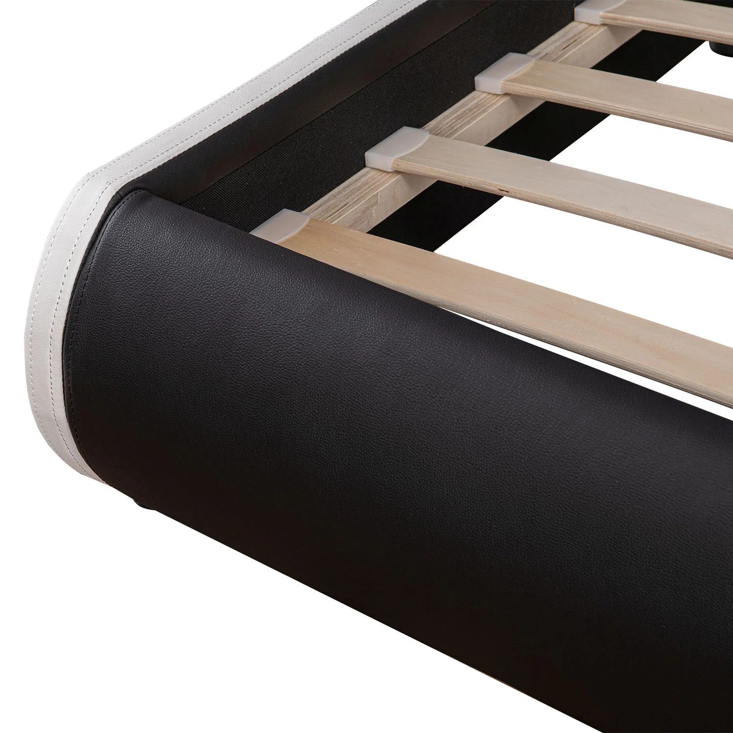 Lit capitonné Séville 2025, 140 x 200 cm, blanc