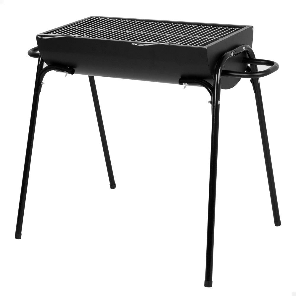 Tragbarer Stahlgrill 91 x 33 x 71 cm - Aktive. Schwarz