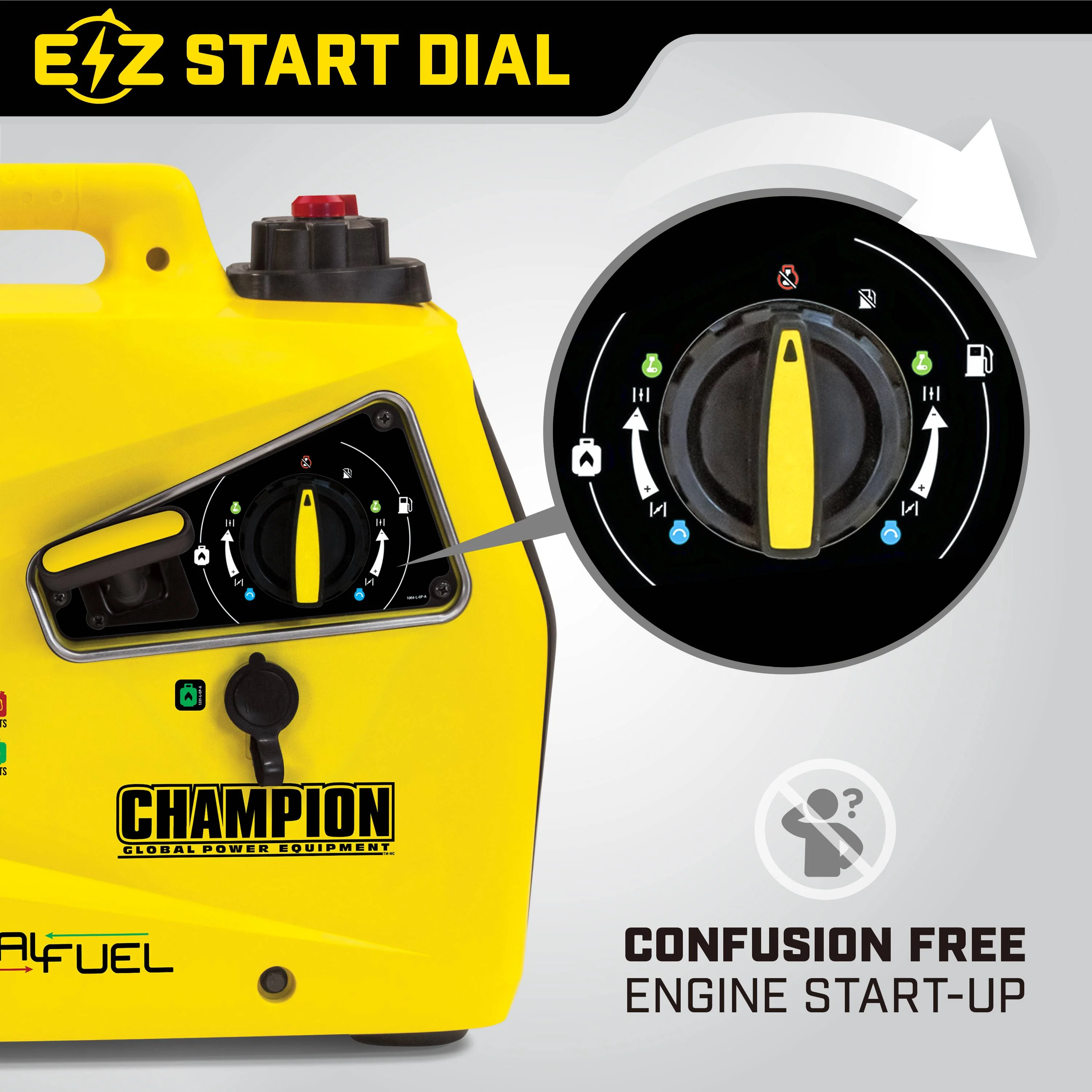 2025 CHAMPION 2000W – Générateur onduleur bi-carburant (essence/propane)