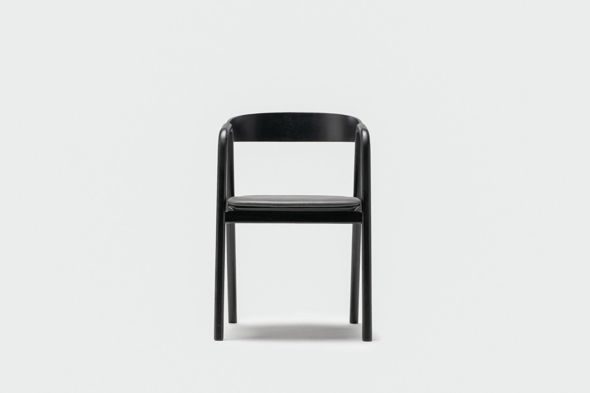 Inlay Dining Chair | Black Oak and Leather