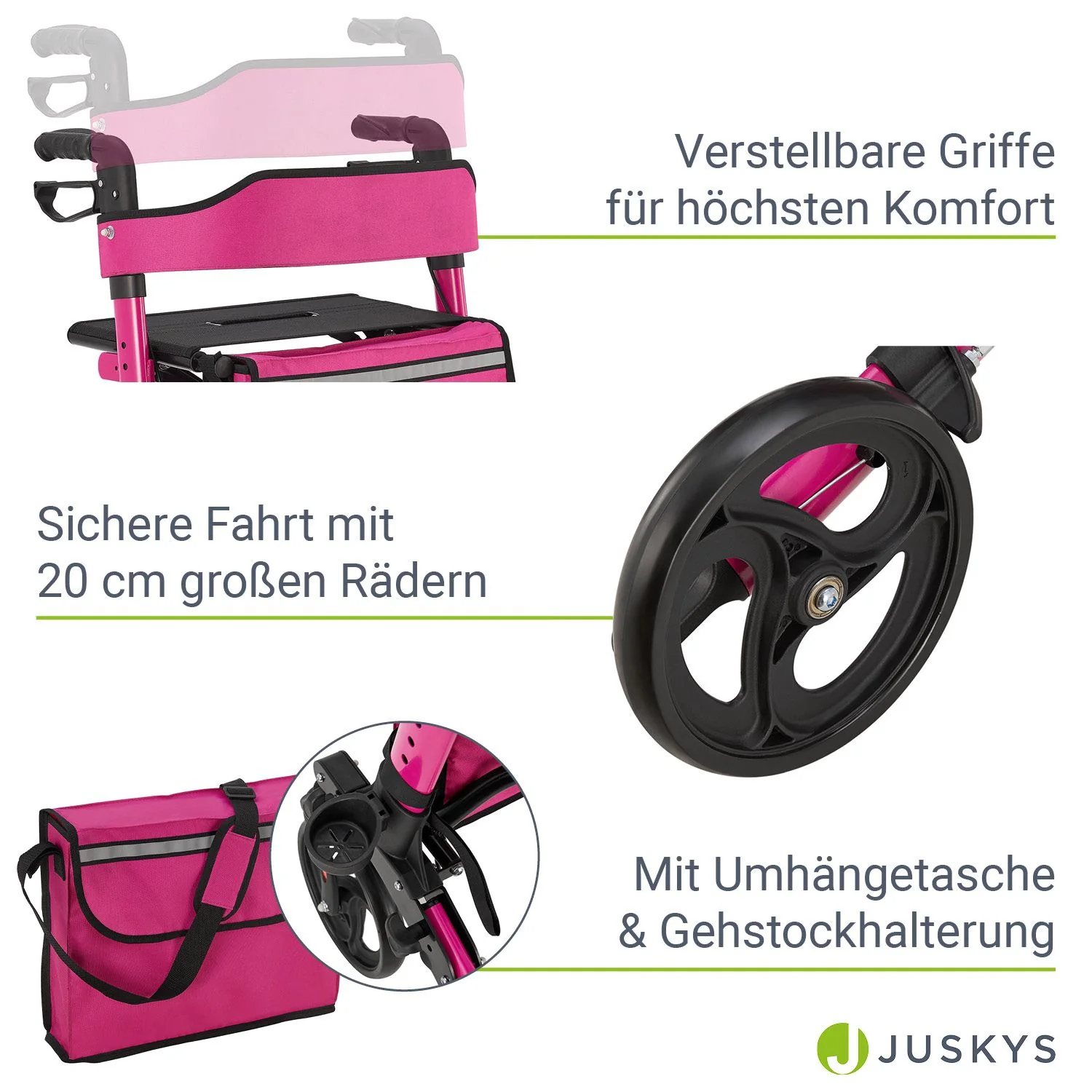 Déambulateur Vital en aluminium 2025 avec siège – Léger, pliable et sûr