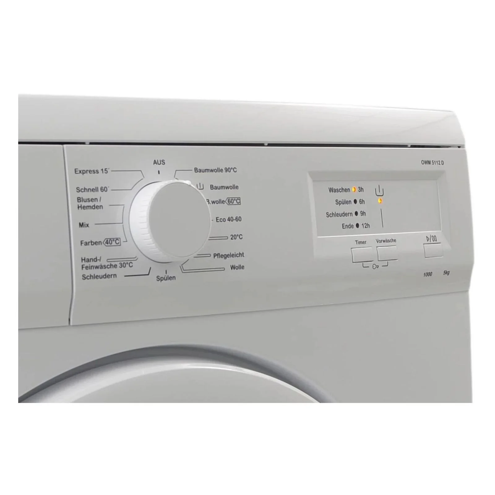 OK Waschmaschine 2025. OWM 5112 D – 5 kg. Kompakt und praktisch.