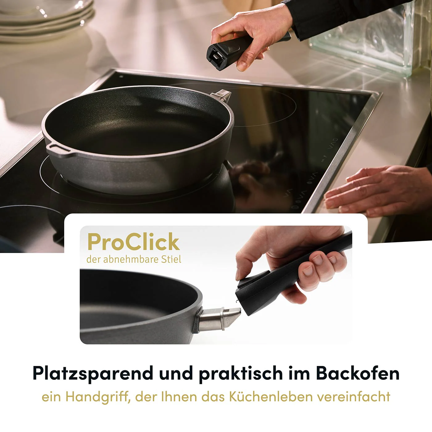 Bratpfanne 2025 Ø 20-32 cm mit optionalem Deckel