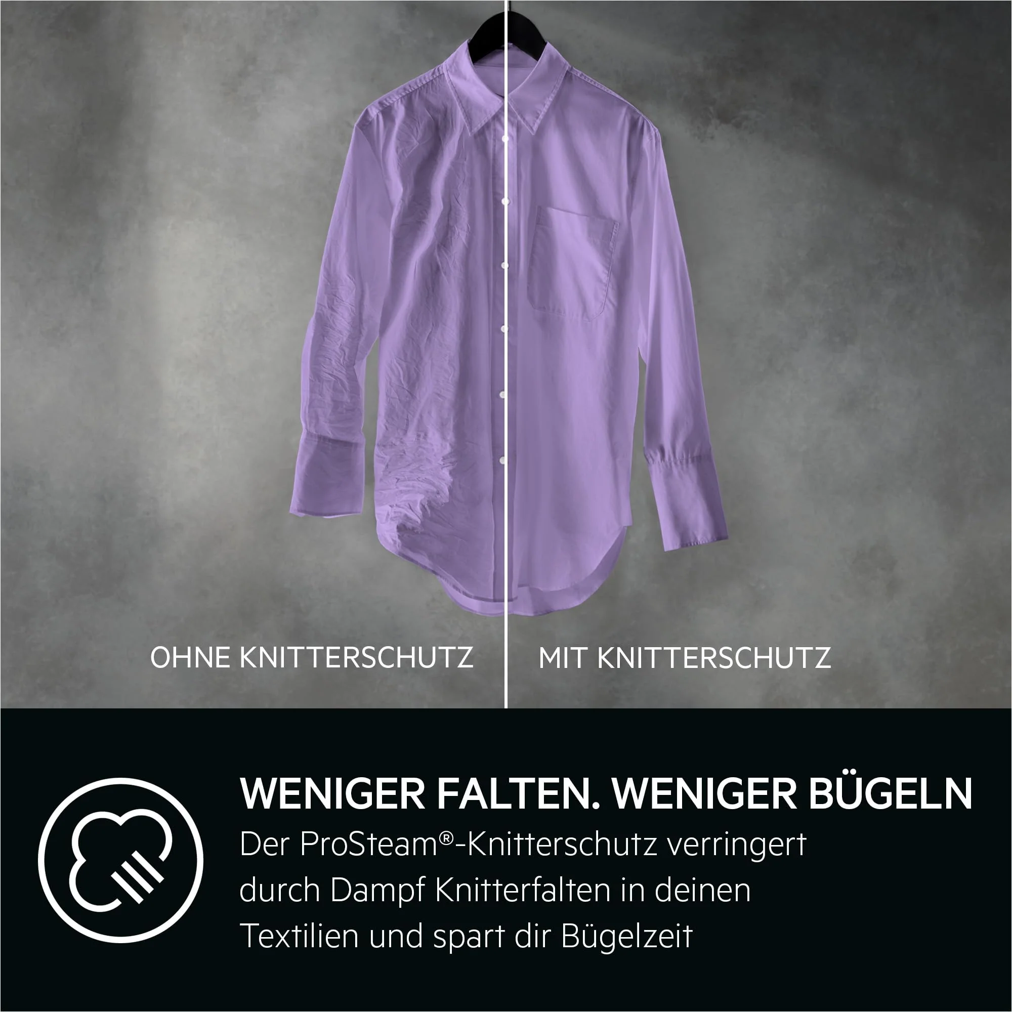 Waschmaschine der AEG ProSteam 7000 Serie (Modelljahr 2025): Erfrischende Dampffunktion. 9 kg Fassungsvermögen. Leiser Betrieb. Automatische Beladungserkennung. 20 % Wasserersparnis. Wäschezuführungsfunktion. Wasserstoppfunktion. Schleuderdrehzahl 14