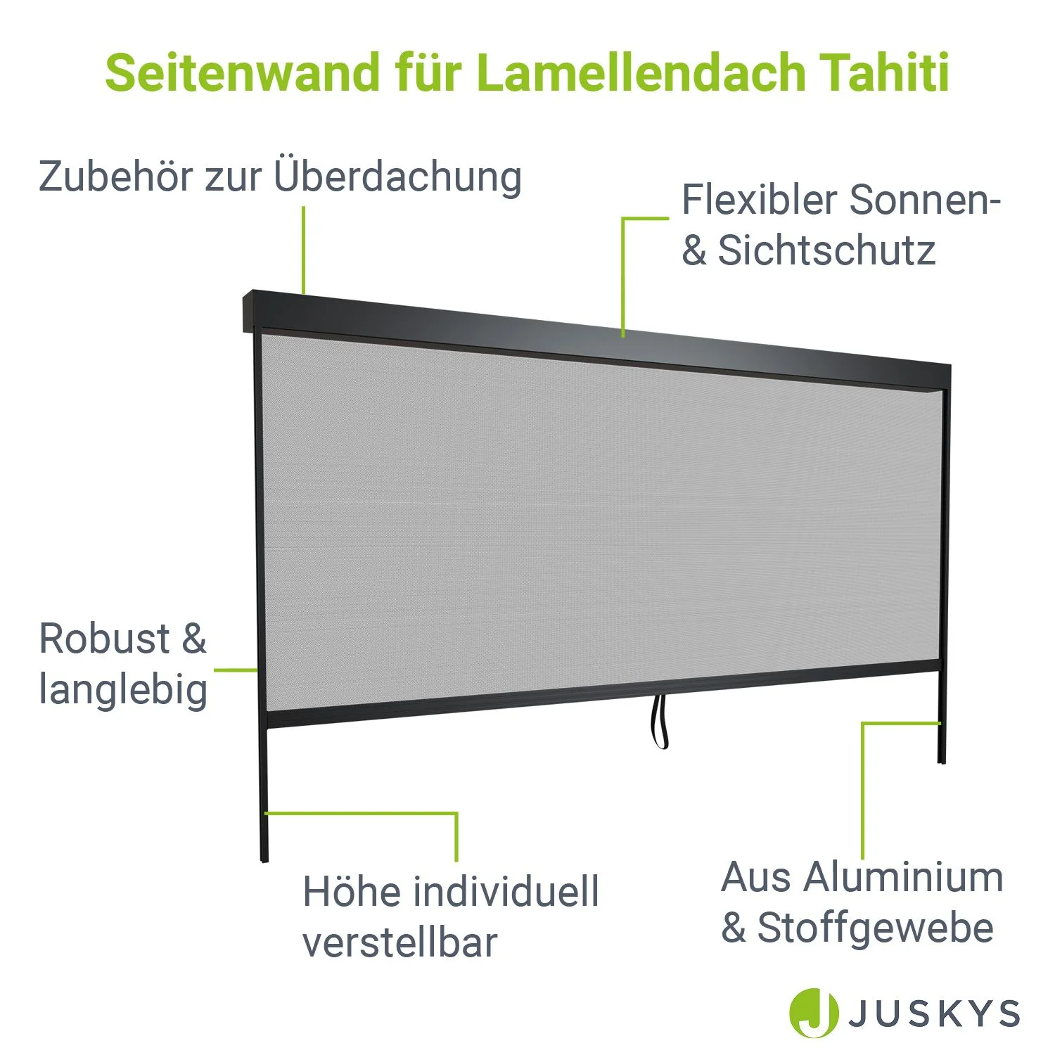 Panneau latéral de toit à lames Tahiti 2025