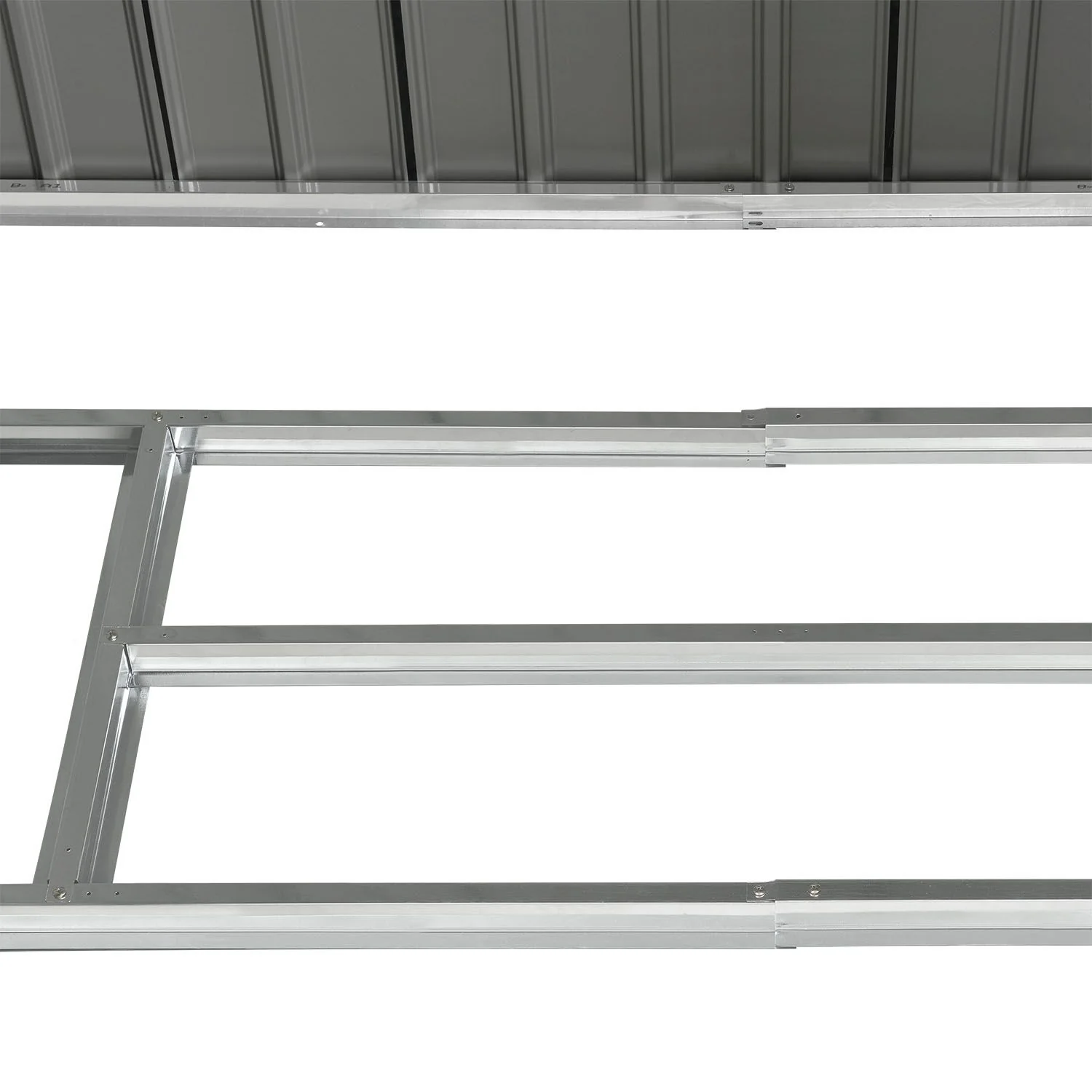 Abri de jardin métallique 2025 avec rangement pour bûches