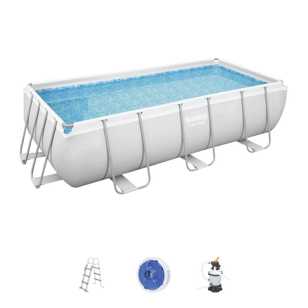 Hawi Rechteckiges Aufstellpool-Set 4,04 x 2,01 x 1 m