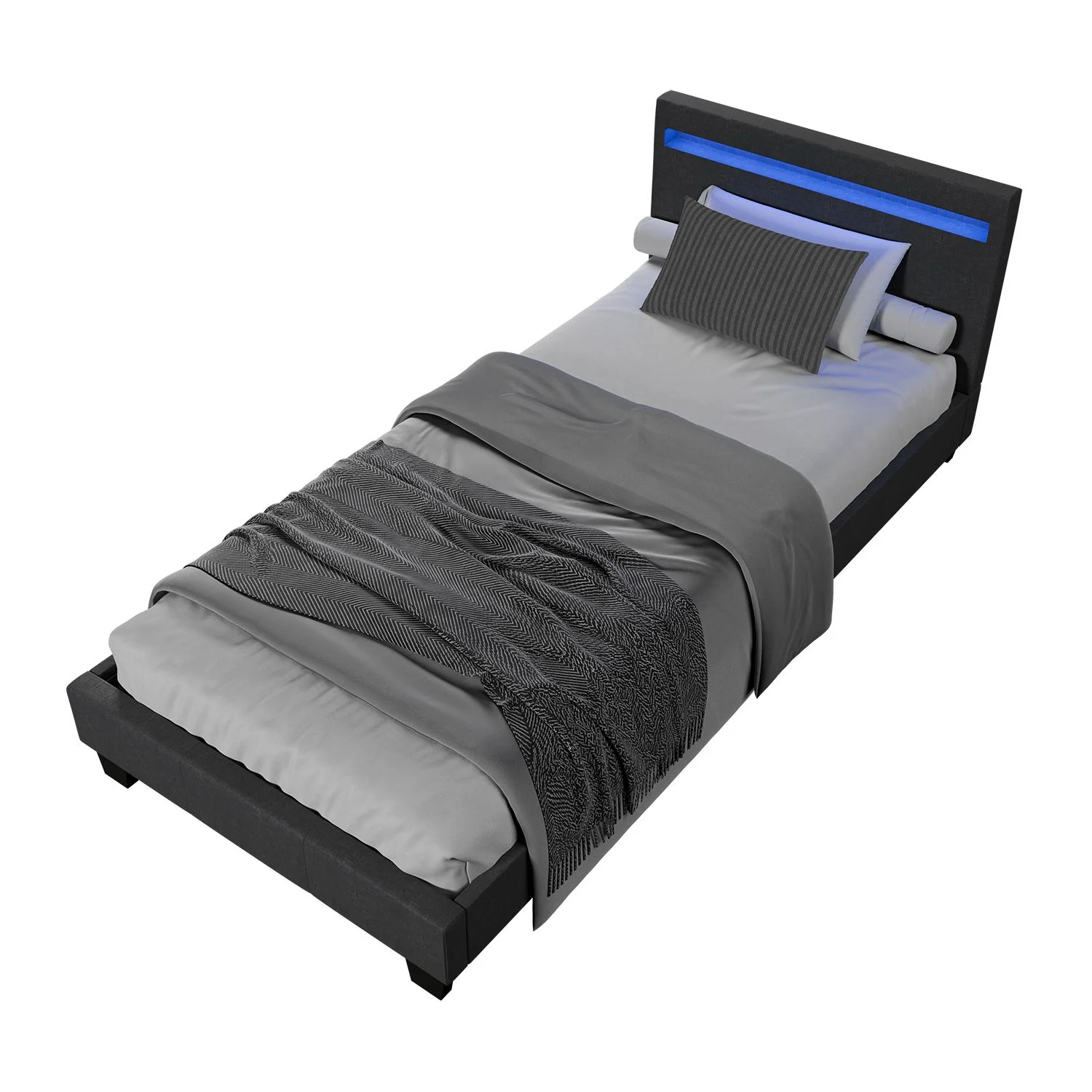 Lit capitonné Verona 2025, 120 x 200 cm, blanc