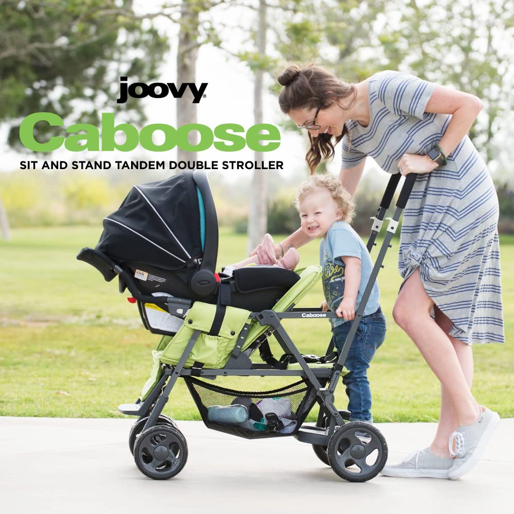 2025 Joovy Caboose Graphite Appletree Klapvogn – Kompakt og alsidig dobbeltklapvogn