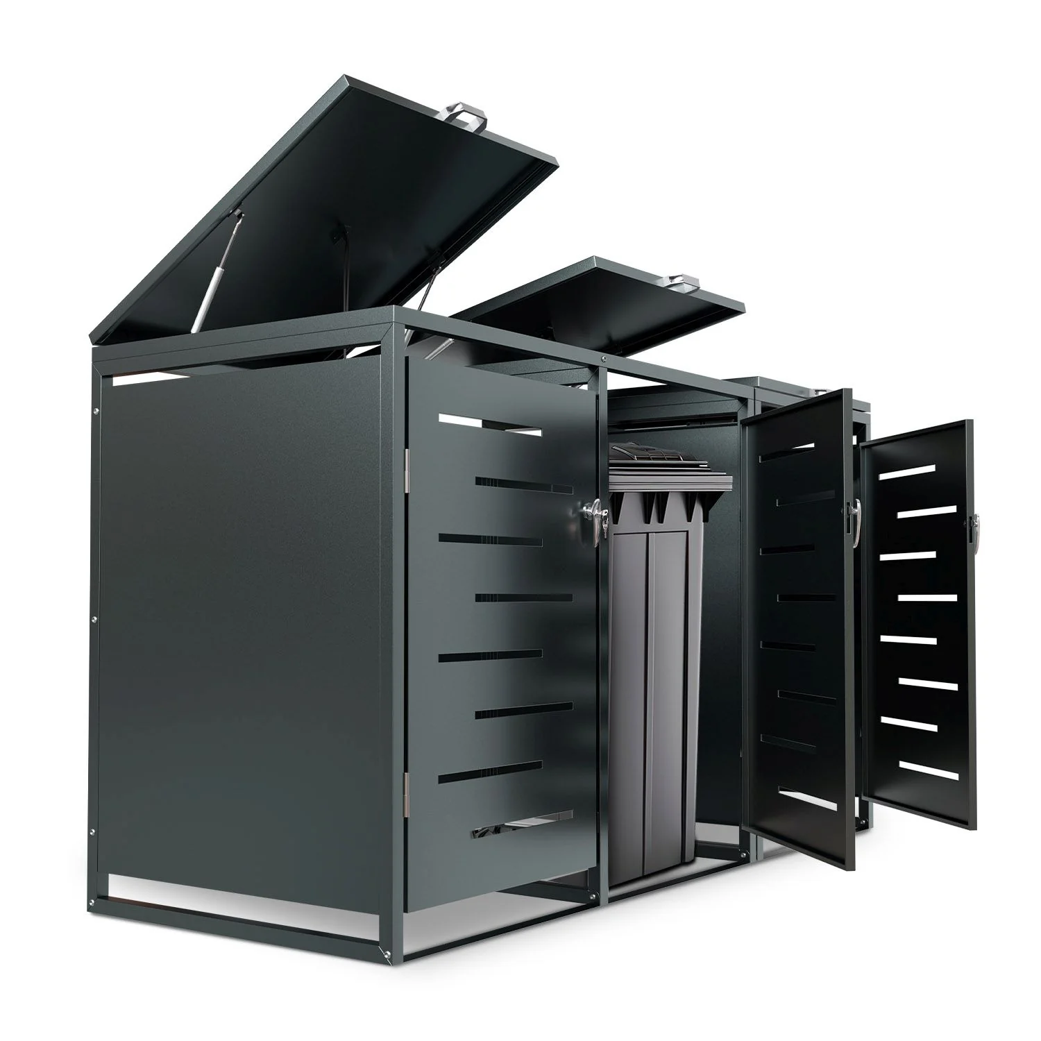 Boîte de rangement pour poubelle métallique Arel 2025