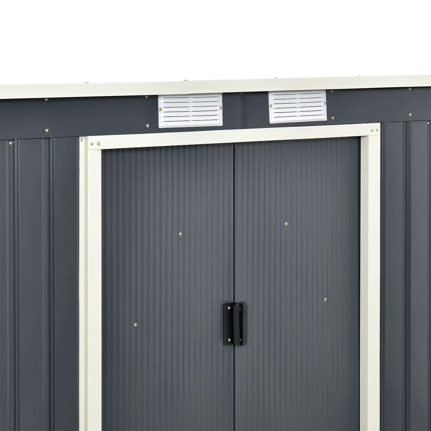 Abri de jardin métallique 2025 avec rangement pour bûches