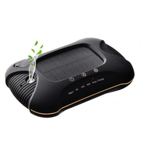 MAG.AL Billuftrenser med aromadiffuser, automatisk forstøvning, PM 2.5-eliminator, friskluftfugter og USB-port med HEPA-filter, hvid