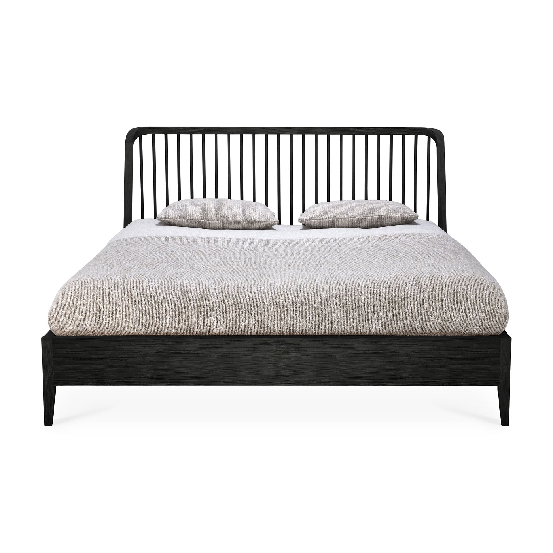 Spindle Bed - Black Oak