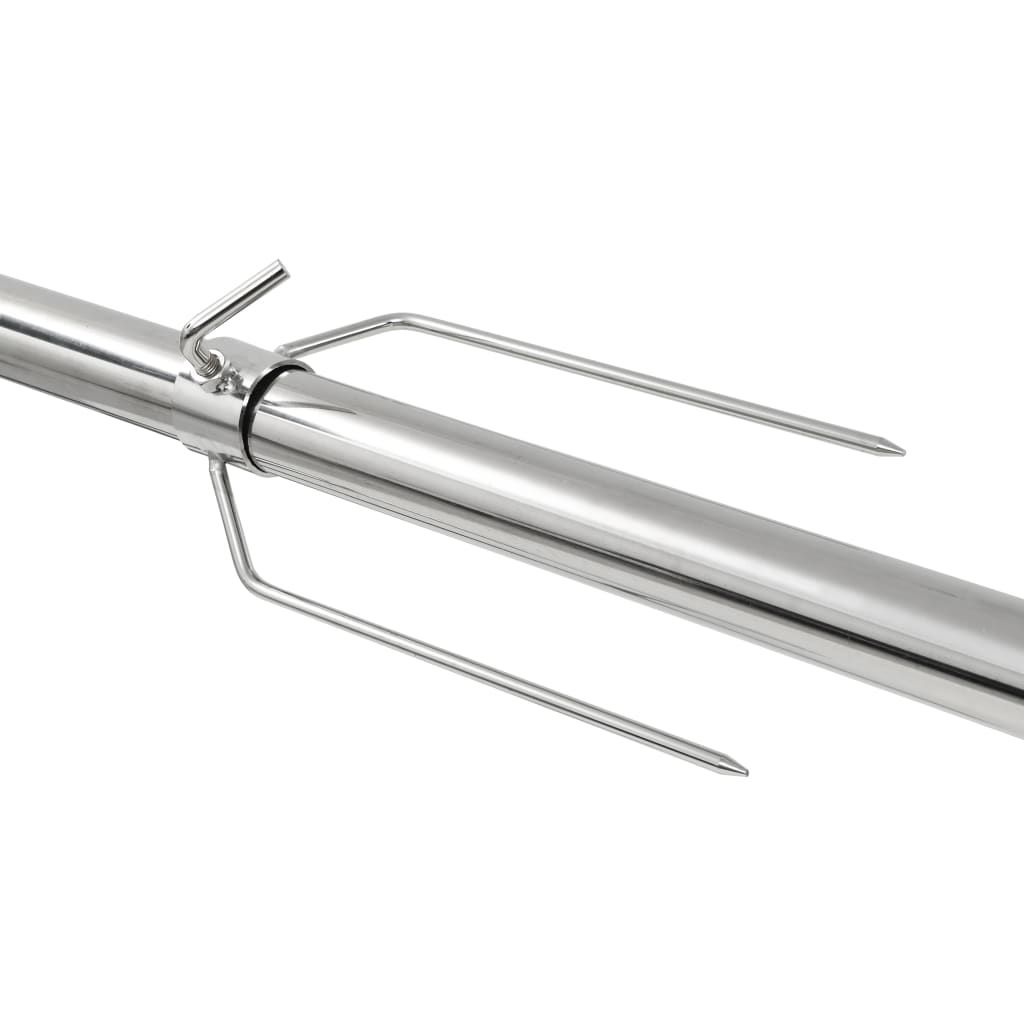 Barbecue à gaz automatique avec moteur en acier inoxydable 207 x 45 x 81 cm Vidaxl