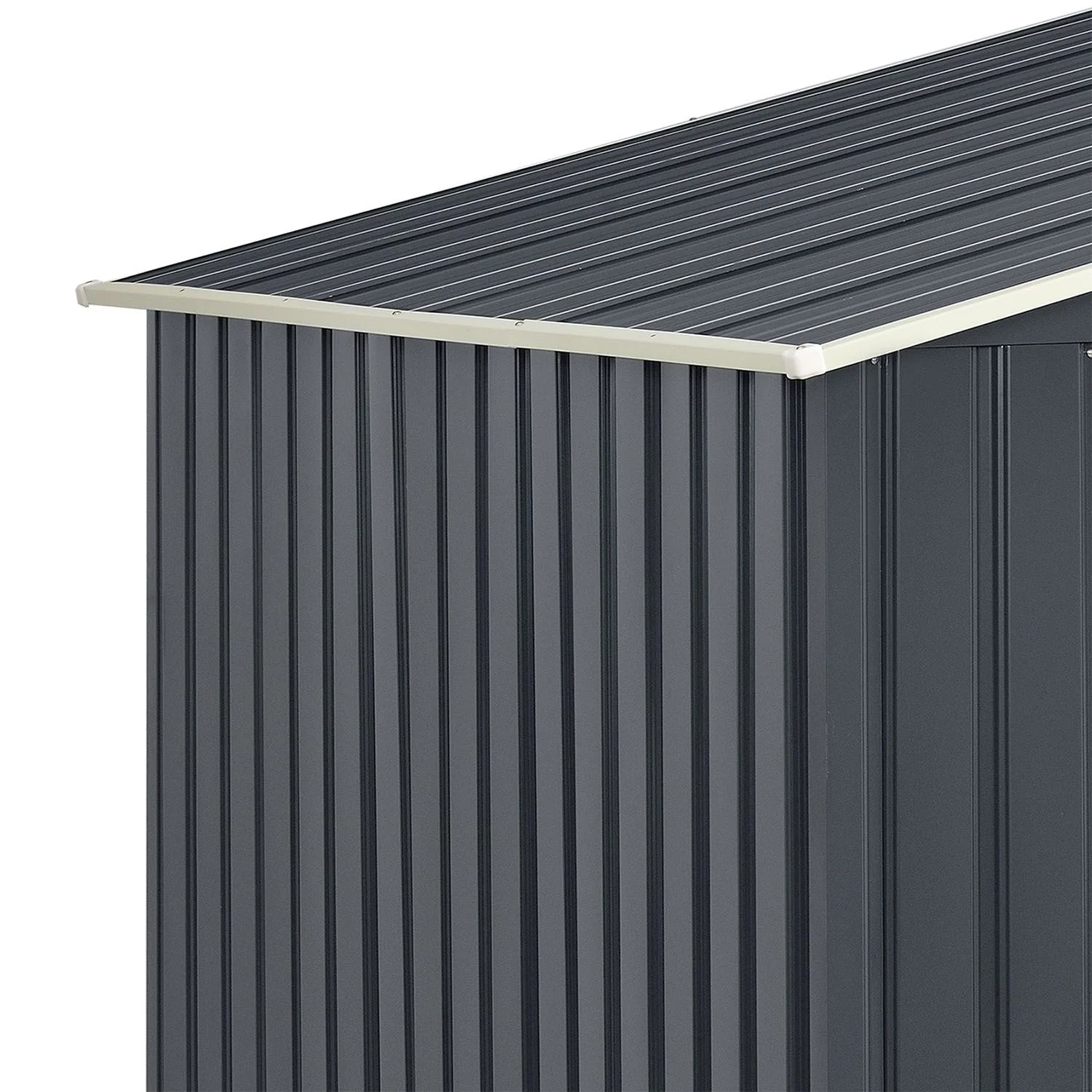 Abri de jardin métallique 2025 avec rangement pour bûches