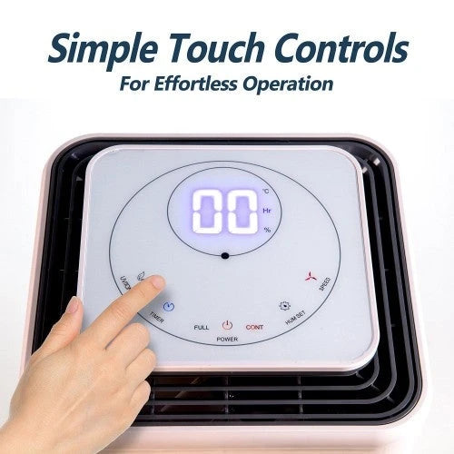 Déshumidificateur compact Ivation 11 pintes – avec tuyau de drainage continu pour petits espaces, salle de bain, grenier, vide sanitaire et placards – pour des espaces jusqu'à 20 mètres carrés (216 pieds carrés).