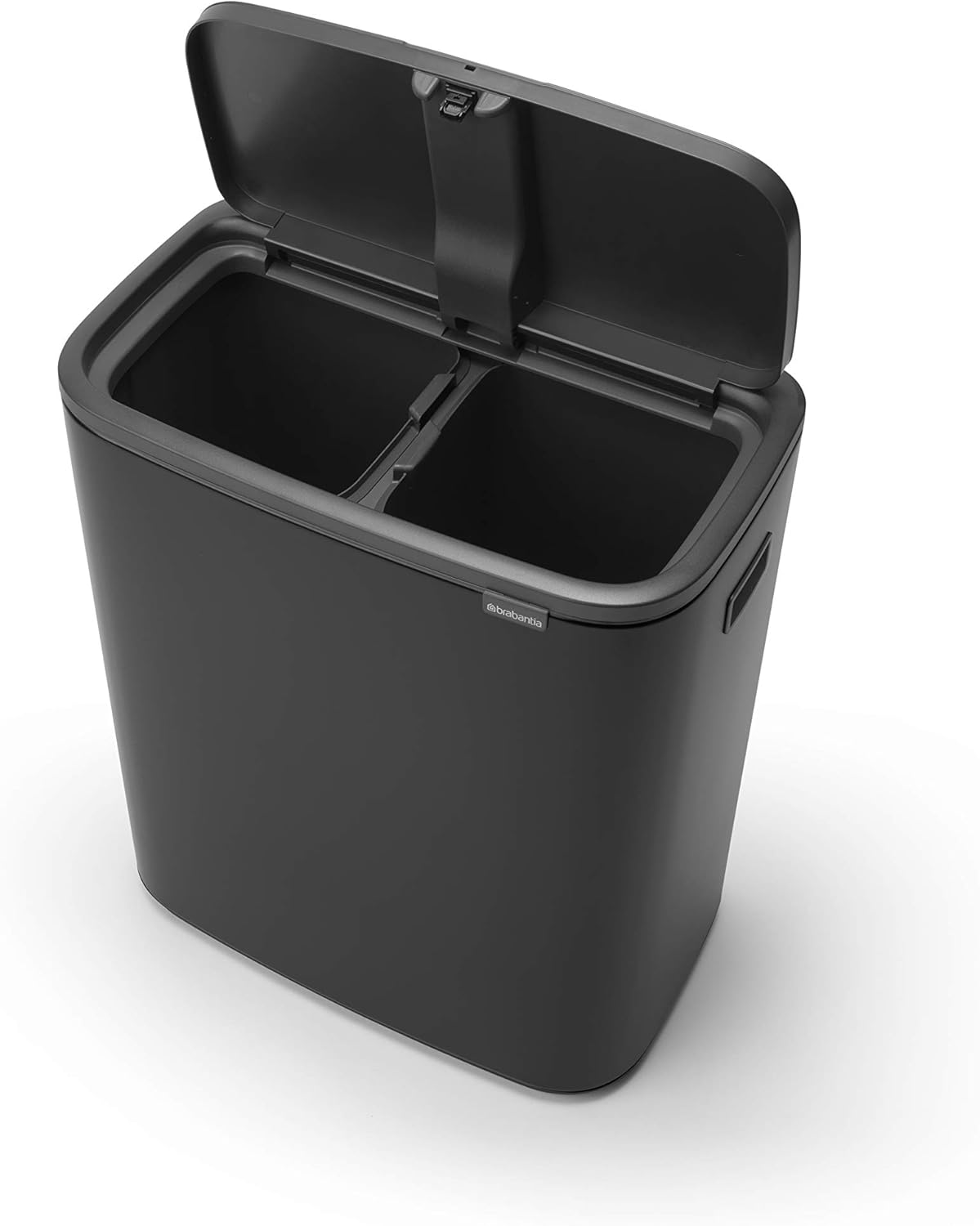 Brabantia Abfalleimer, Stahl matt, Anti-Fingerprint, 2 x 30 l