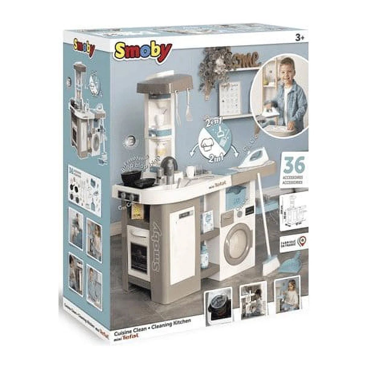 Cuisine Smoby T-fal Studio avec lave-linge 311050