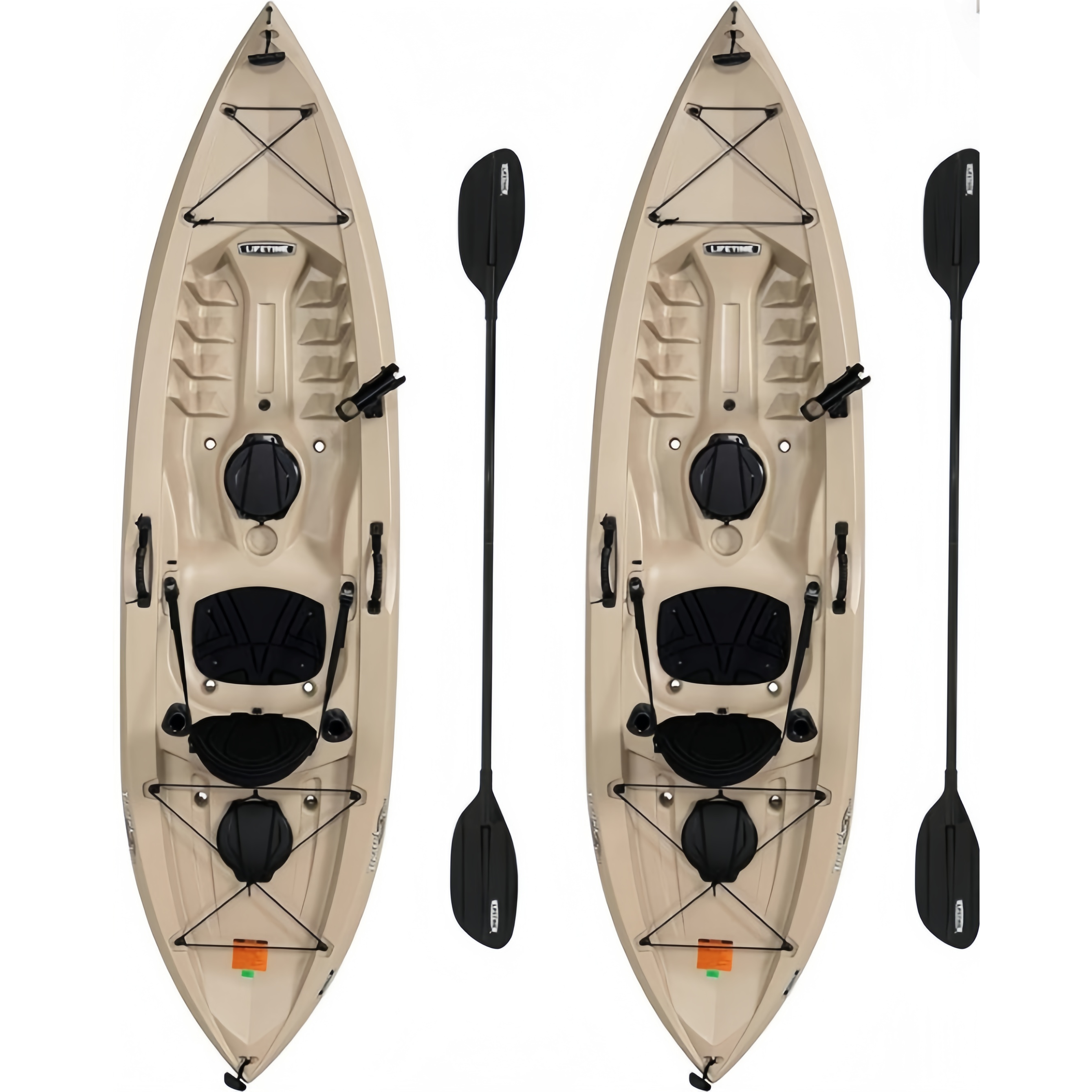 Lifetime 90806 Tamarack Angler 100 Fiskekajak 2-pak (Pagajer inkluderet)