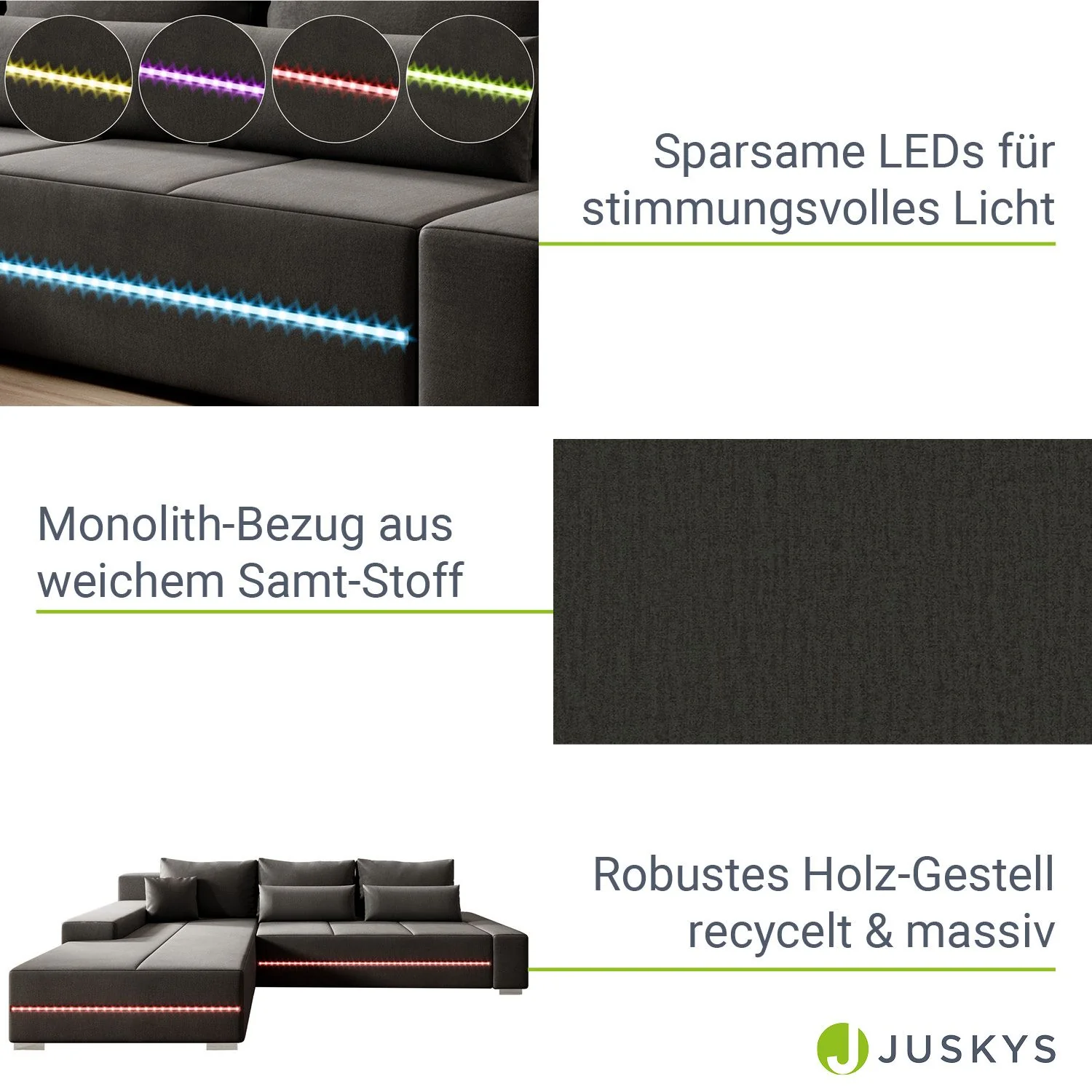 2025 Davos Sofa mit LED