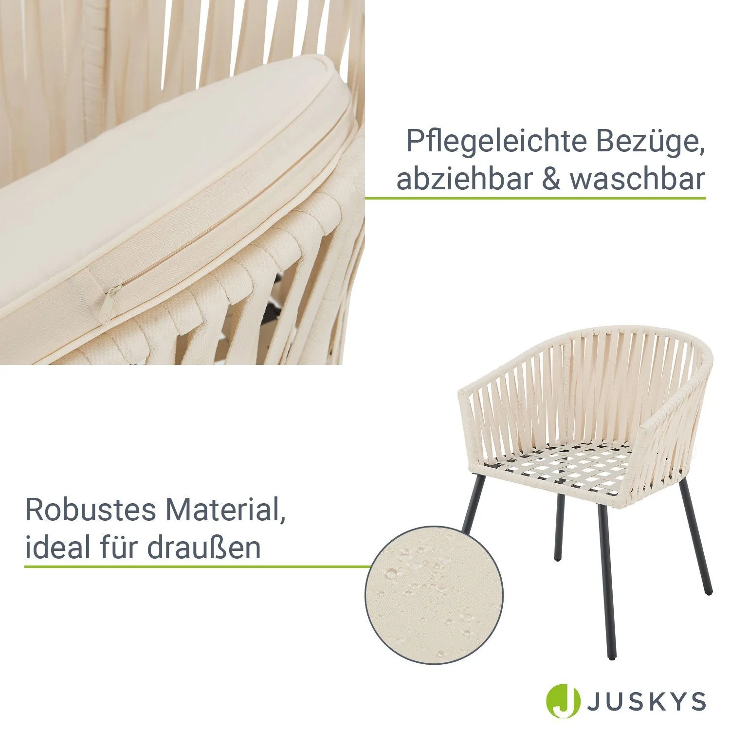 2025 Rebsæt med 2 stole – Elegance og komfort til dit udendørsområde