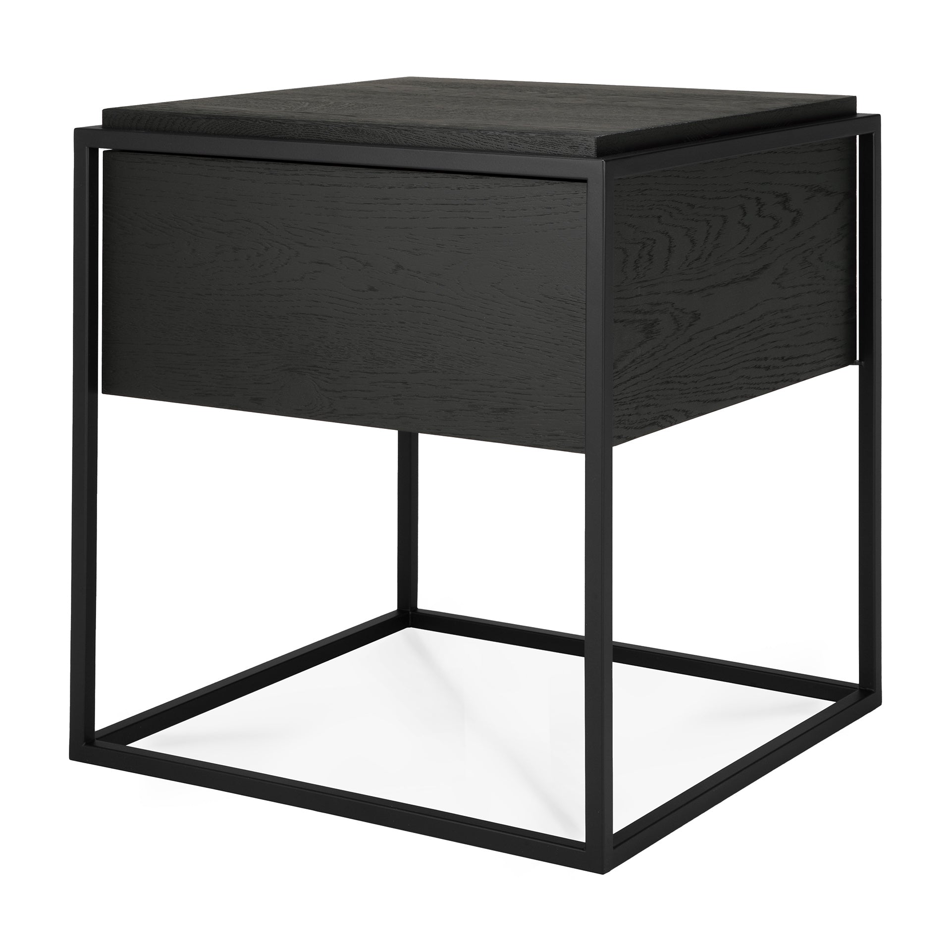 Monolit Nightstand - Black Oak