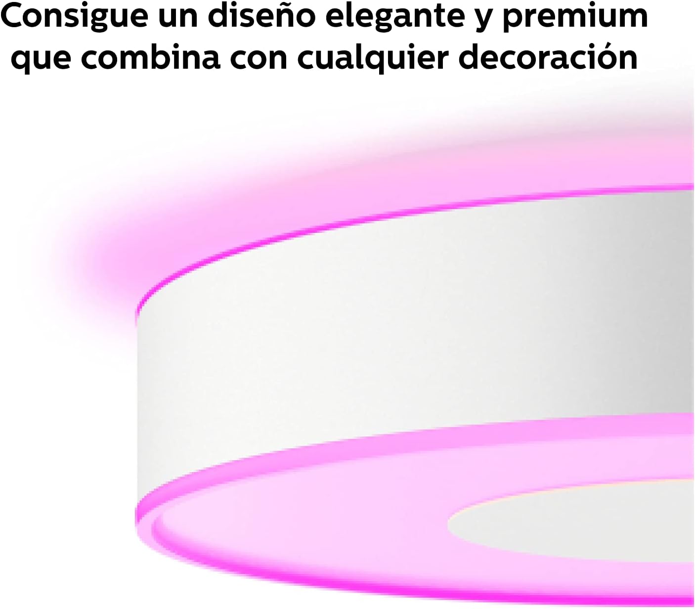 Philips Hue Infuse Smart LED-Deckenleuchte 33 W – 2100 Lumen, Weiß, kompatibel mit Alexa und Google Home, Durchmesser 38 cm