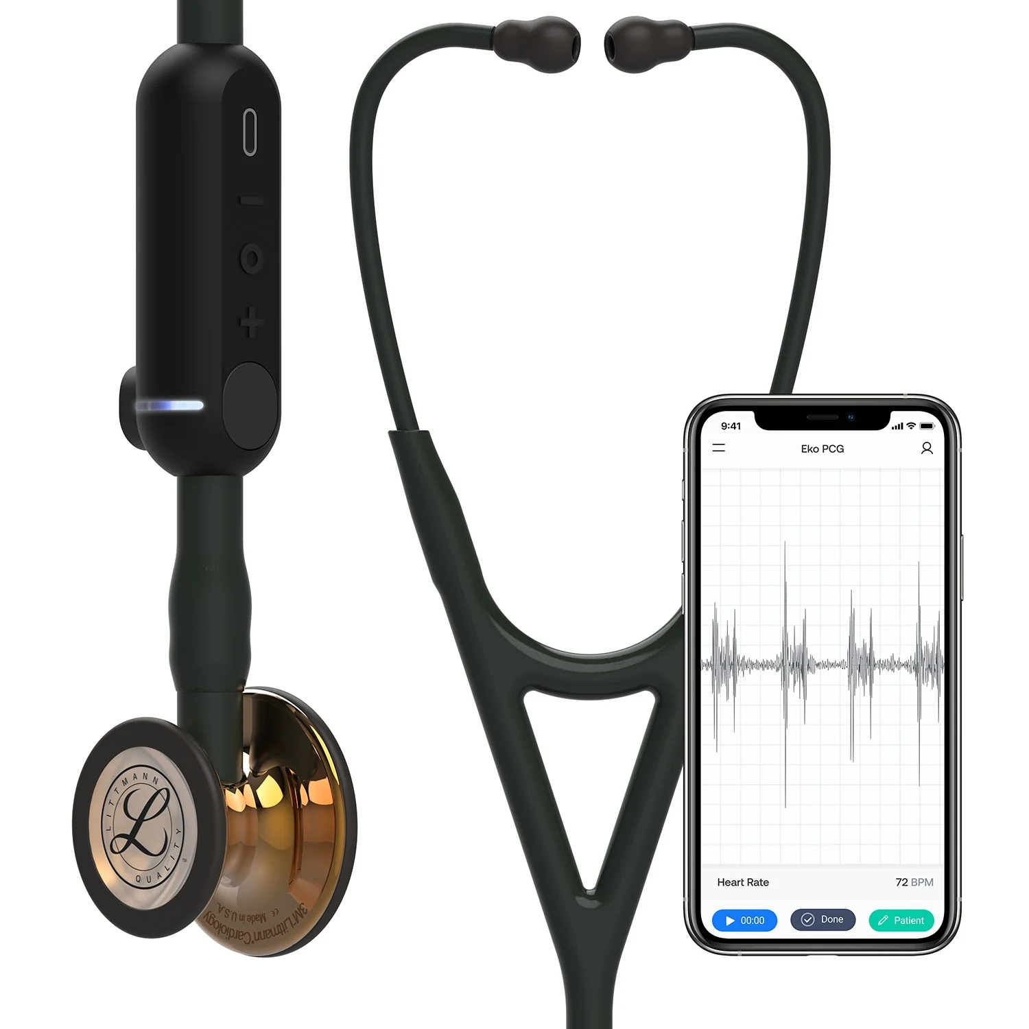 2025 Littmann CORE 8863 Digitalt Stetoskop – Blank Kobber