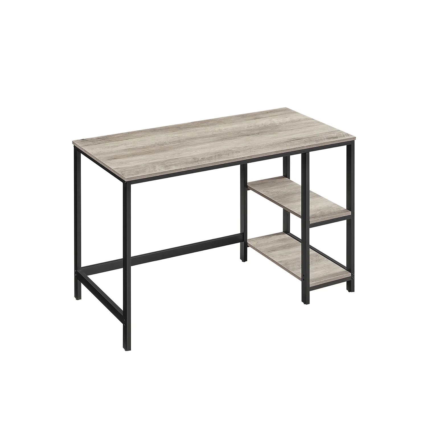 Schreibtisch mit Metallgestell