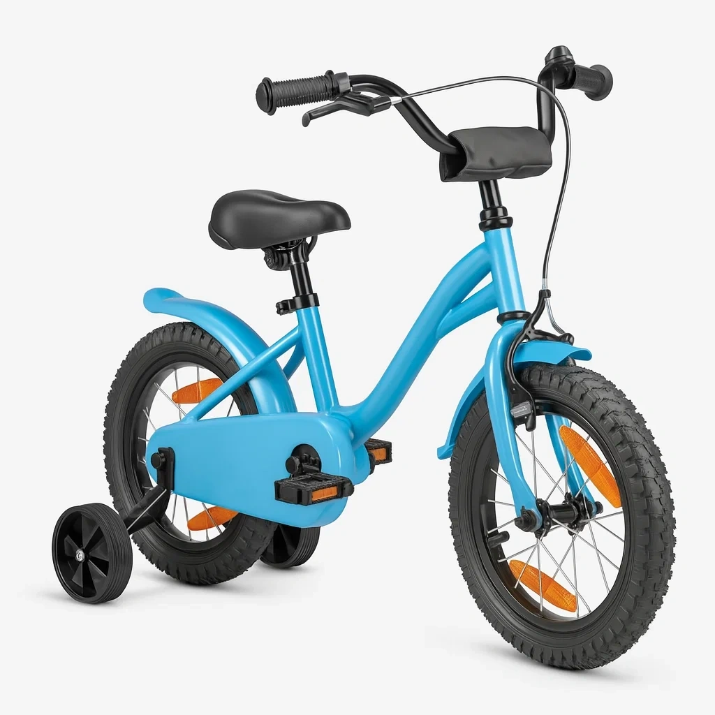 Vélo enfant 14 pouces bleu 3 à 6 ans - ONwVgsqwT3PU