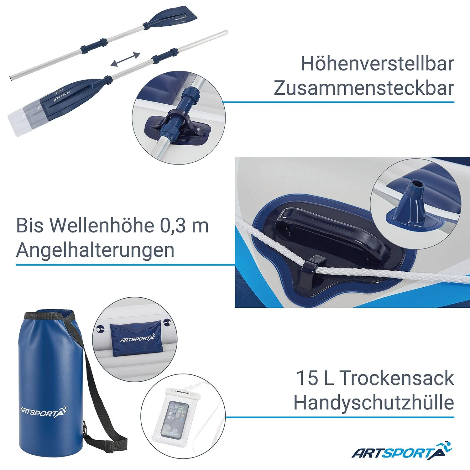 Schlauchboot 2025 mit zwei Bänken – 3,22 m