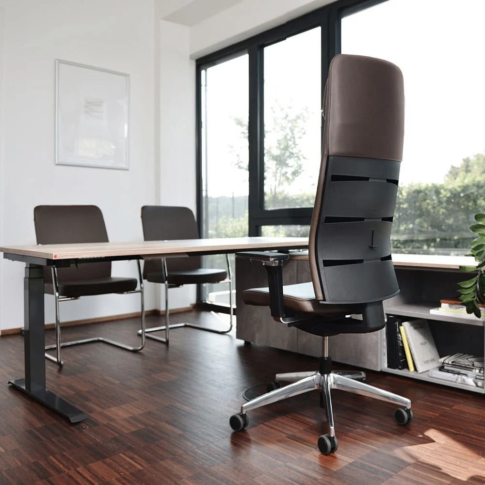 2025 Matrix MT14 Ergonomischer Chefsessel aus Echtleder – DER CHEFSESSEL für komfortables Arbeiten – Hergestellt in Deutschland – 30 Jahre Garantie